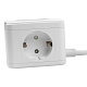 Удленитель UNIEL S-GCD2-1.5SBU WHITE 16A з/к 1.5m 2гн+2USB+1TYPE C+ночник купить Разветвители, Переходники
