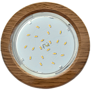 купить Точечный светильник Ecola SN53H4ESB GX53 H4 Дерево Тёмный орех Встраиваемые