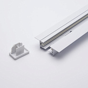 купить Шинопровод для трековых светильников встройка Feron CAB1004 Белый 2м (токовод,заглушка,крепление) Шинопровод для трековых светильников