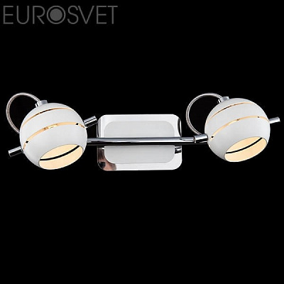 Спот EUROSVET 20023/2 хром/белый G9 2*40W купить Споты