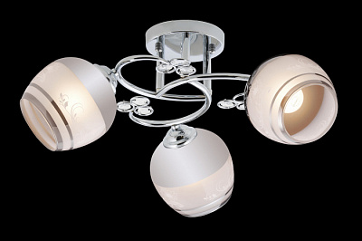 Люстра ламповая LINVEL LV 10011/3 Дени хром E27 40W*3 купить Ламповые люстры