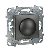 купить Светорегулятор поворотный нажимной 40-400W Unica Top Графит MGU5.511.12ZD Unica Top