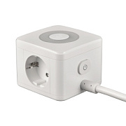 купить Удленитель UNIEL S-GCD2-1.5SBU WHITE 16A з/к 1.5m 2гн+2USB+1TYPE C+ночник Разветвители, Переходники