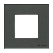 купить Рамка 1 пост ABB Zenit Стекло Графит N2271 CF ABB Zenit