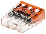 купить Клемма монтажная Wago 2273-203 3*(0,5-2,5мм2) медь/медь Комплектующие