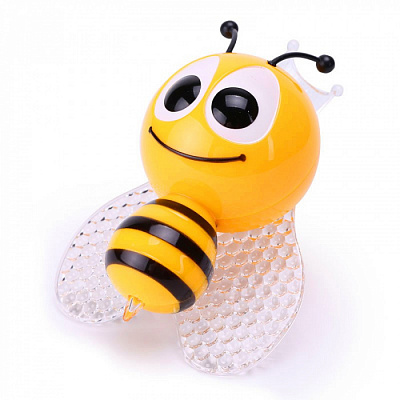 Ночник IN HOME NLA 09-BY Пчелка желтая с датчиком освещения 0.5W купить Ночники