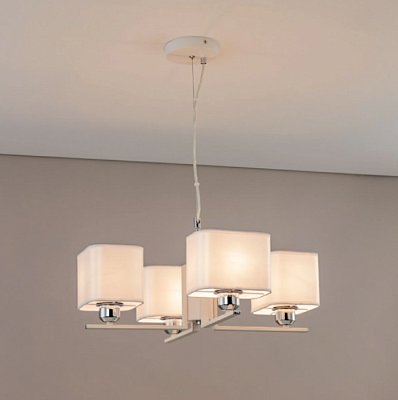 Люстра ламповая Citilux CL469245 Тильда Белая с абажурами Е27 75W *4 купить Ламповые люстры