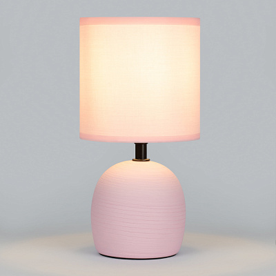 Лампа настольная RIVOLI Sheron 7067-501 E14 40W керамика розовый купить Ламповые