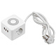 Удленитель UNIEL S-GCD2-1.5SBU WHITE 16A з/к 1.5m 2гн+2USB+1TYPE C+ночник купить Разветвители, Переходники