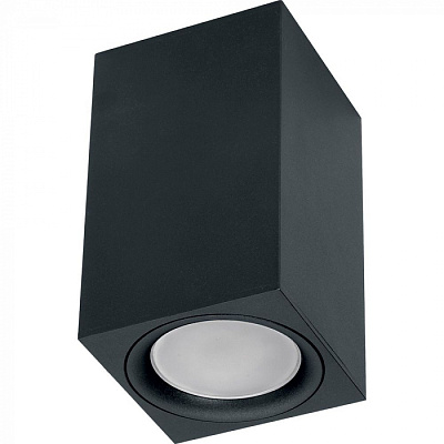 Точечный светильник Feron ML1744 GU10 черный 100*60*60mm накладной купить Точечные светильники