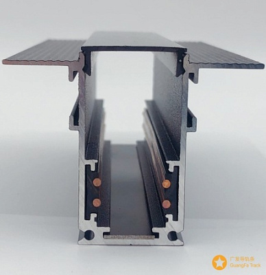 Шинопровод магнитный встраиваемый Redigle 2м черный RG-CXT-03 под штукатурку купить Шинопровод для трековых светильников