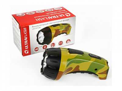 Фонарь UltraFlash LED 3804ML аккумулятор, камуфляж купить Фонари