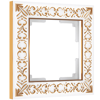 Рамка 1 пост Werkel WL07-Frame-01 белое золото W0011523 купить Werkel  Рамки