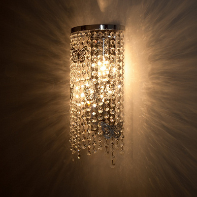 Бра EUROSVET 10015/2 хром Е14 60W *2 купить Бра