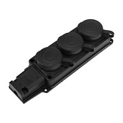 купить Колодка каучук Proconnect 3роз.16А 2P+E IP44 каучук 111-113-4 Вилки, Колодки