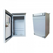 купить Щит ЩУ 1Н-6 КРЗМИ 6 модулей, окно, козырек 290*190*145 IP55 DIN Боксы