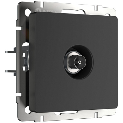 Розетка телевизионная Werkel WL08-TV черный матовый W1183008 купить Werkel