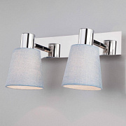 купить Спот EUROSVET 20080/2 Culver хром голубой выключатель E14 2*40W Споты