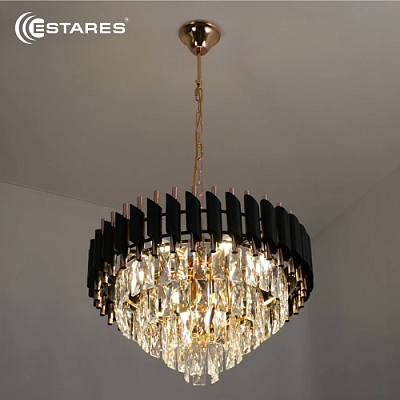 Люстра светодиодная Estares Simona86 8*E14-480x890-BKGD/CRYSTAL купить Светодиодные люстры