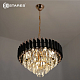 Люстра светодиодная Estares Simona86 8*E14-480x890-BKGD/CRYSTAL купить Светодиодные люстры