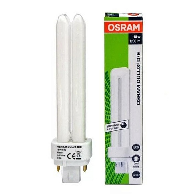 Лампа люминесцентная OSRAM Dulux D 18W/840 купить Люминесцентные