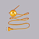 Шнур с выключателем торшерным Shena Wire+317 1,8м gold купить Шнуры