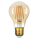 Лампа светодиодная GENERAL GLDEN-GLS-A60S 10W E27 2700K филамент золотая купить Светодиодные