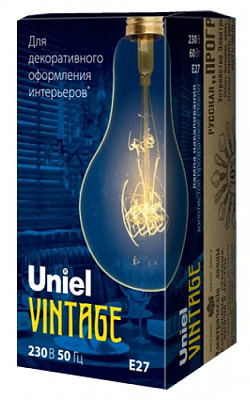 Лампа UNIEL IL-V-A95-60/GOLDEN/E27 SW01 (Эдисон) купить Ретро