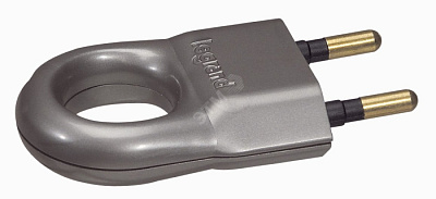 Вилка Legrand 050165 Элиум алюминий 2P 6A IP20 купить Вилки, Колодки