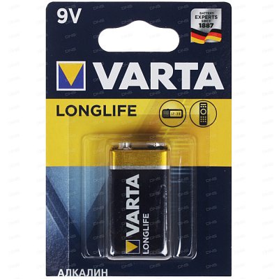 Батарейка Varta 6LR61/6F22 B купить Батарейки, Аккумуляторы, з/у