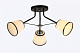 Люстра ламповая LINVEL LV 9142/3 Регина черный хром Е27 60W *3  купить Ламповые люстры