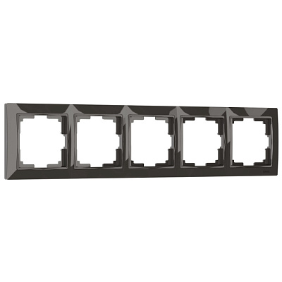 Рамка 5 постов Werkel WL03-Frame-05 серо коричневый basic W0052007 купить Werkel  Рамки