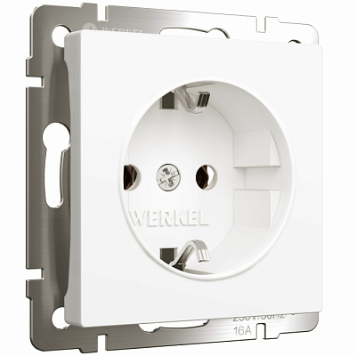 Розетка з/к Werkel  W1171061 белый матовый  купить Werkel