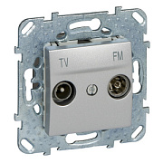 купить Розетка TV-FM одиночная Schneider Electric Unica Top MGU5.451.30ZD Алюминий Unica Top
