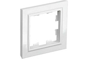 купить Рамка 1 пост IEK BRITE РУ-1-БрБ белая IEK BRITE