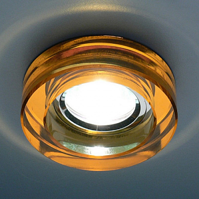 Точечный светильник Elektrostandard 9160 хром желтый MR16 GU5.3 купить Точечные светильники