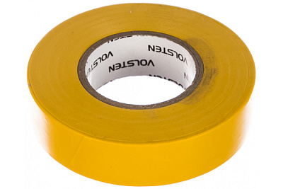 Изолента Volsten V02-7Y-18х19-20 желтая купить Комплектующие