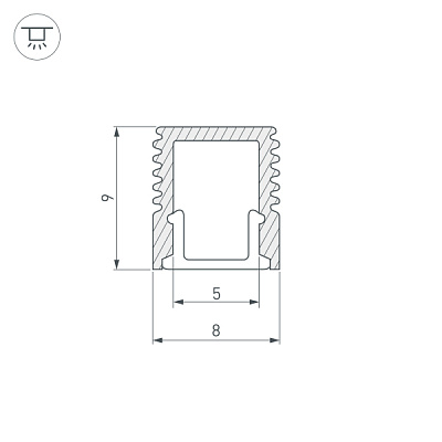 Профиль Arlight SL-MINI-8-2000 ANOD 019322 купить Профиль