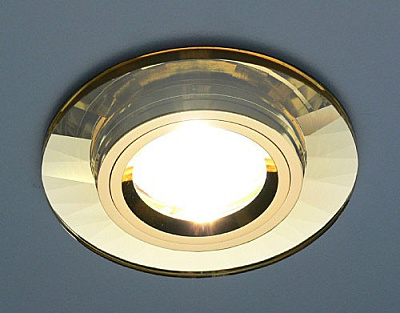 Точечный светильник Elektrostandard HS 8160/2 зеркальный золотой MR16 GU5.3  купить Точечные светильники