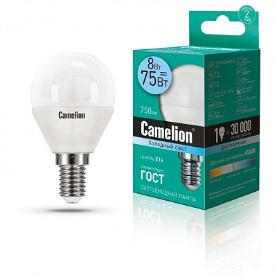 Лампа ELMG45-8W-84K-E14 Camelion купить Светодиодные