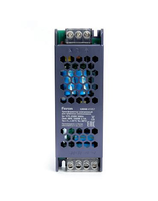 Блок питания Feron LB048 100W 48V  для магнитных трековых светильников 41957 купить Блоки питания для магнитных трековых систем