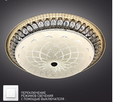 Люстра светодиодная Estares on/off MAROCCO CHROME 72W R-510-WHITE (до 18 кв.м) купить Светодиодные люстры