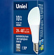 Лампа светодиодная Uniel A60 10W E27 4000K 24-48V купить Светодиодные
