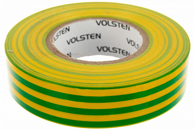 Изолента Volsten V02-7Y-18х19-20 желто-зеленая купить Комплектующие