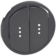 купить Клавиша 2-ая выключателя с подсветкой Legrand Celiane 067904 Графит Celiane 1