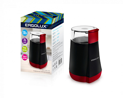 Кофемолка Ergolux ELX-CG02-C43 черный/красный купить Бытовая техника