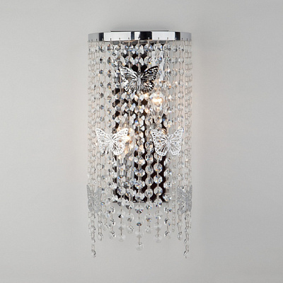 Бра EUROSVET 10015/2 хром Е14 60W *2 купить Бра