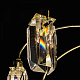 Люстра хрустальная Citilux Калипсо CL211102 на штанге Золото купить Ламповые люстры