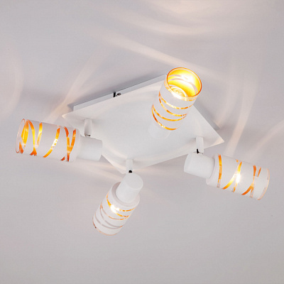 Спот EUROSVET 20085/4 белый E14 4*40W купить Споты