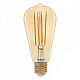 Лампа светодиодная General GLDEN-ST64S-DEM-13-230-E27-2700 диммир. золото филамент купить Ретро